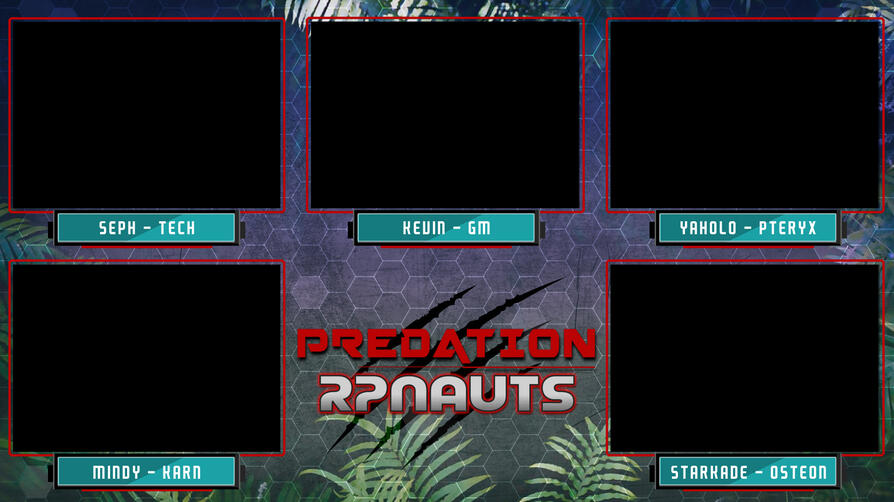 RPNauts Predation TTRPG stream overlay