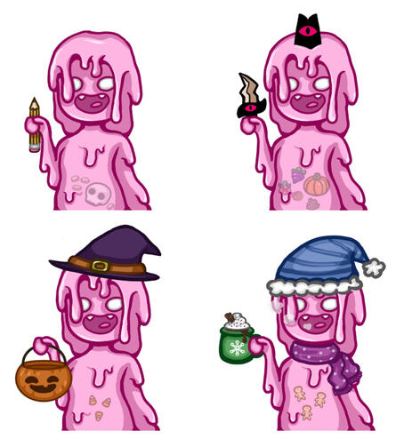 Pink Slime PNGtuber model Pink Slime PNGtuber model